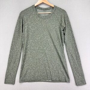lululemon Swiftly Tech Long Sleeve Shirt 2.0 Womens 8 Green Performance Yoga Gym